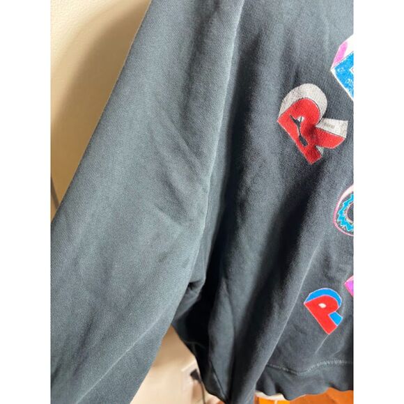 Anthropologie LETLUV Sweatshirt Red Hot Chili Peppers Size Large Gray Maximalist - Picture 3 of 7